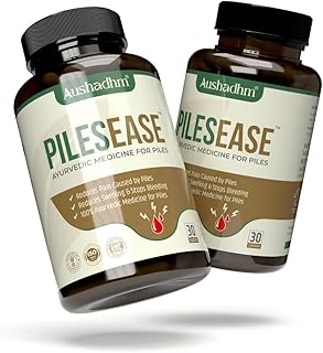 Sponsored Ad - Pilesease Capsules, Comprehensive Solution for Hemorrhoids and Fissures, GMP Approved, 30 Capsules (Pack of 2)