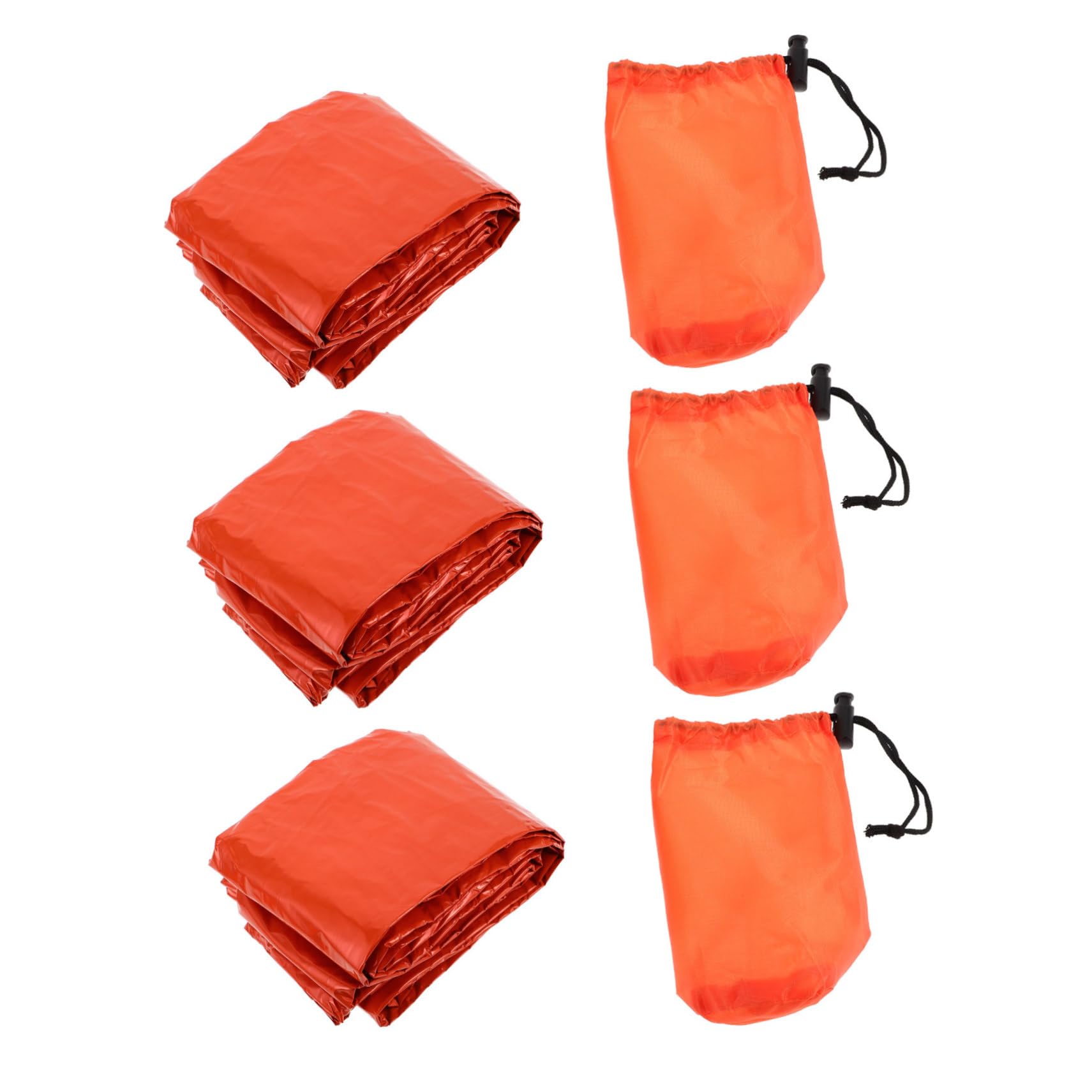 Sosoport 3 Set Thermal Sleeping Bag Lightweight Camping Gear Emergency Survival Sleeping Bag