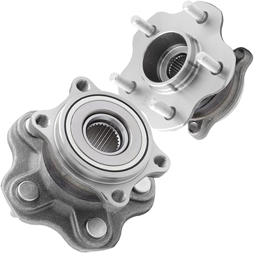 [2-Pack] 512346H - REAR Driver and Passenger Side Wheel Hub Bearing Assembly Compatible With 2003-2009 Nissan 350Z, 2003-2007 Infiniti G35 [OEM Replacement: 43210AL505, 43202AG000]