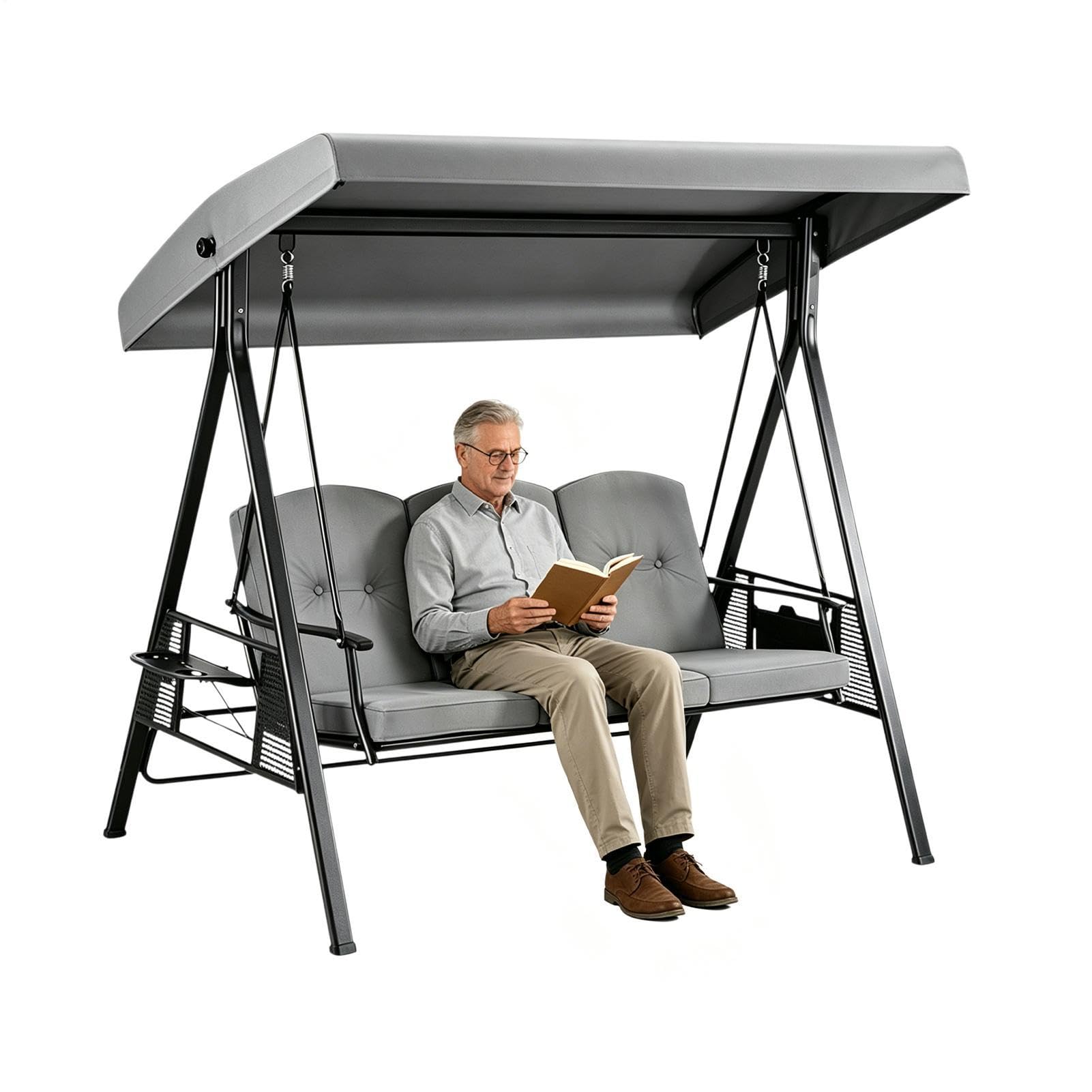 Housse De Remplacement De Toit De Balancelle Résistant au Vent, Anti-UV,