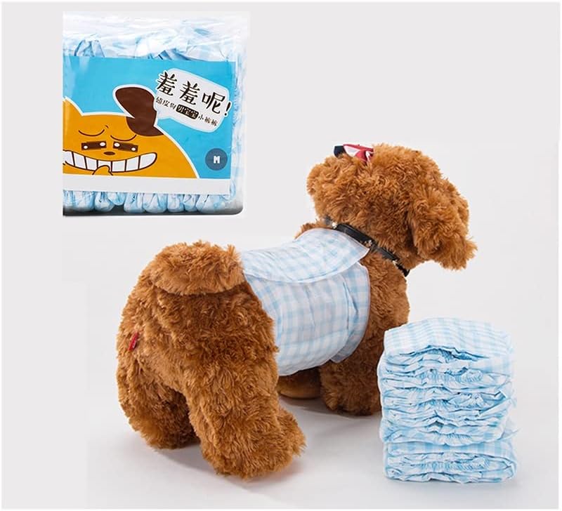 Dog Nappies Disposable Male Dog Diapers - Absorbent Male Dog Wraps Belly Bands for Male Dogs with Leak Protection/S(40pcs)