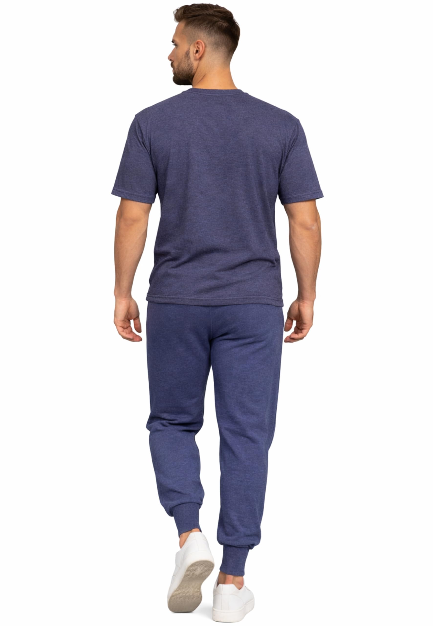 Intimitaly IRGE BE ACTIVE - Tuta Uomo Sportiva, Maglia in Cotone e Pantalone in French Terry, Regular Fit, per Palestra e Tempo Libero