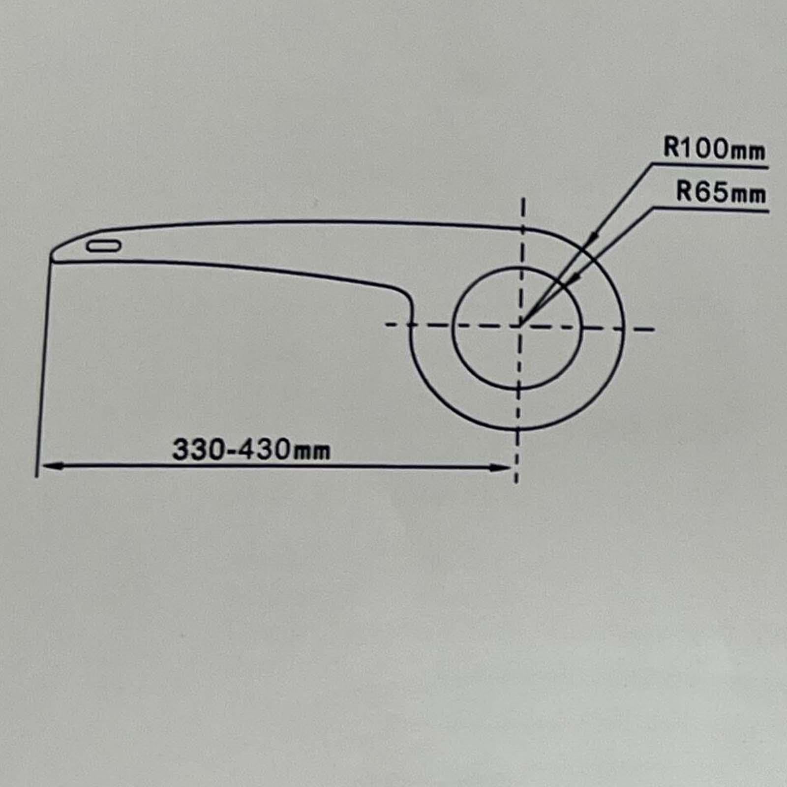 kowaku Copricatena Retrattile per Bicicletta 40-44T, copricatena, copricatena, Nero