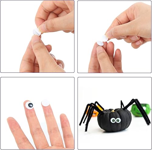 Miniatura 2 de Decora 1000 unidades de 7mm de ojos móviles autoadhesivos para manualidades de álbum de recortes, accesorios de juguetes DIY