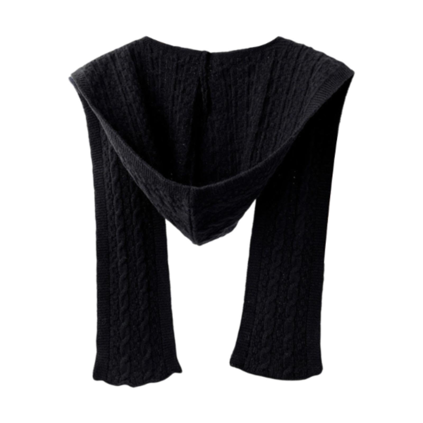 HEAVENGLOW Hooded Scarf Shawl Wrap Soft Winter Supplies for Autumn Winter Women Outdoor Black|| Scarves & Wraps| Scarves & Wraps| Womens Accessories |Clothing Shoes & Accessories