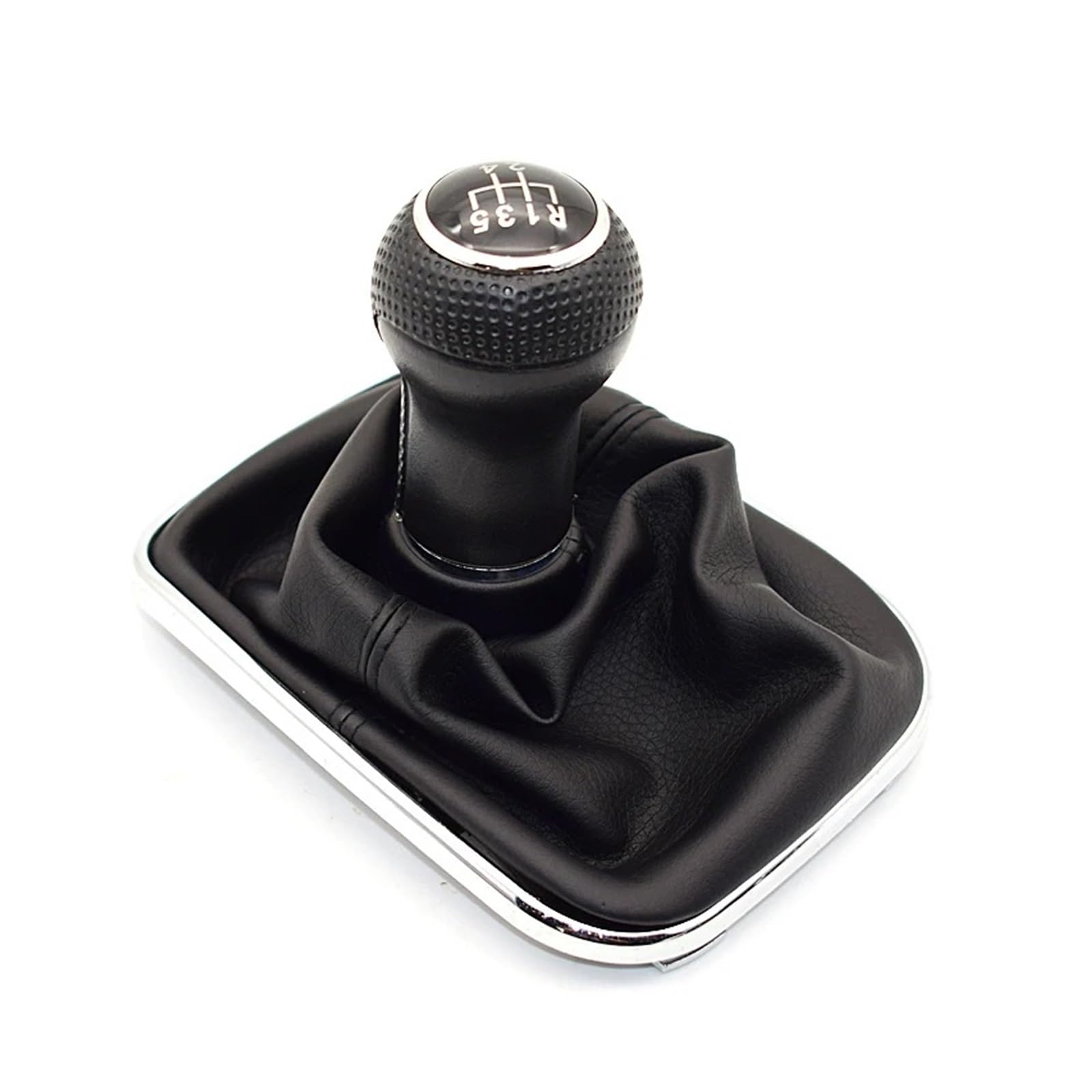 Vavgkdkpzb 5 Speed A Shifter Lever Handle For Vw Mk4 For Jetta For Bora 1999-2004 5 6 Speed Gear Shift Knob Lever Shifter Gaiter Boot(5 Speed A)