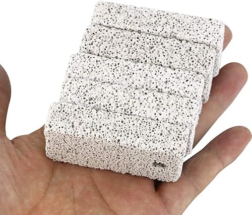 Miniatura 4 de Newbested 20 piezas de animales pequeños para mascotas, mordeduras de lava para masticar, bloque de molienda de dientes, piedra mineral de calcio