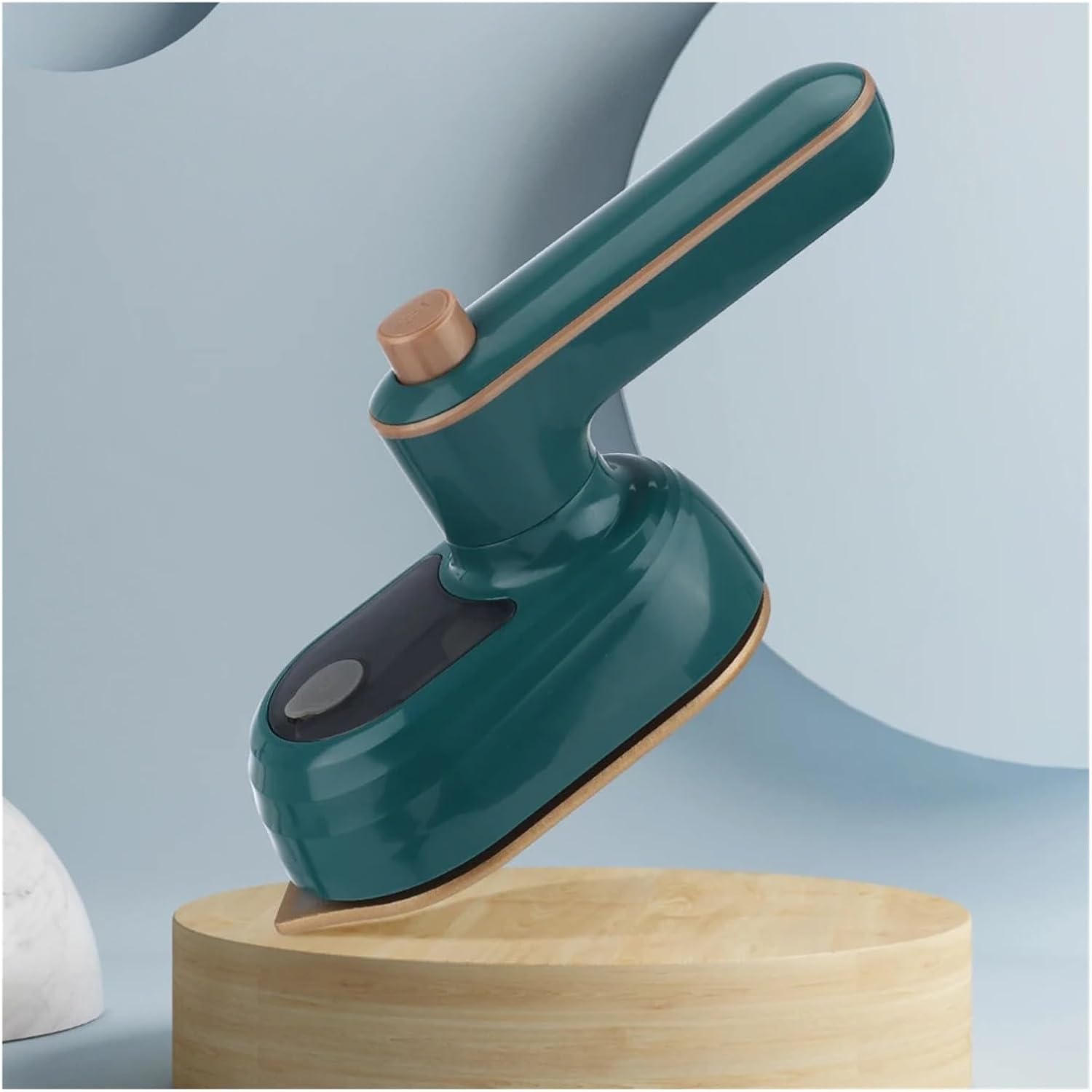 Professional Handheld Vertical Steam Iron – Compact Travel Garment Steamer & Clothing Plate for Fabric Care(Type A- Green,US)
