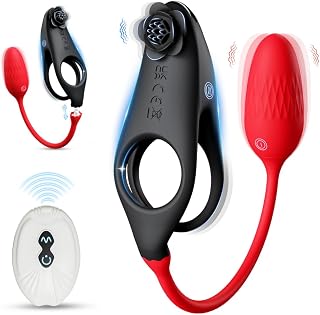 2 en 1 Sex Toys Couples Gode Vibromasseurs Détachable, Anneau Pénien, œuf Vibrant, Plug Anal 10 Vibration Sex Toýs Femme Homme Adultes Convient à Prostate Point G Clitoris et de l'anus Sextoyse