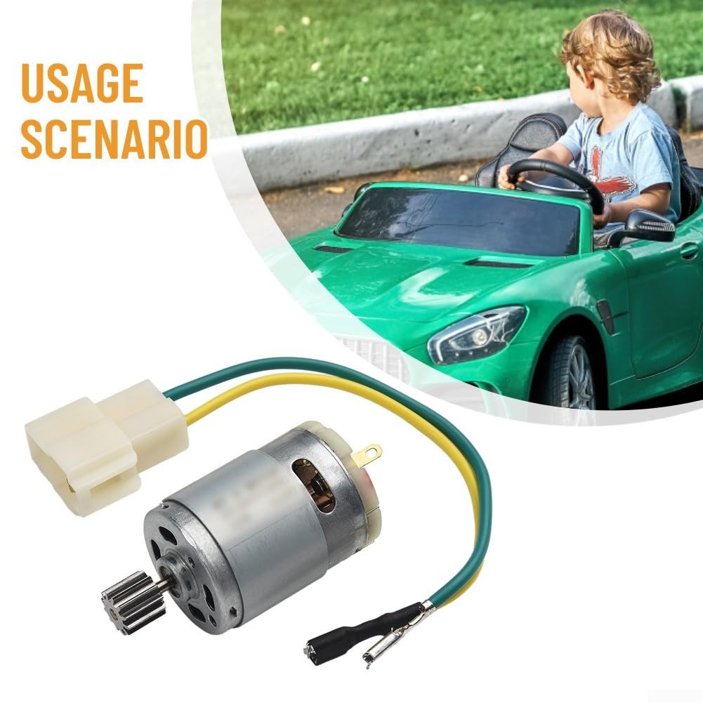 Motori per auto elettriche 550 RS390 RS380 12V 6V DL555 24V 10 denti motoriduttore con opzioni di velocità multiple per veicoli elettrici per bambini (550 12V 23000RPM)