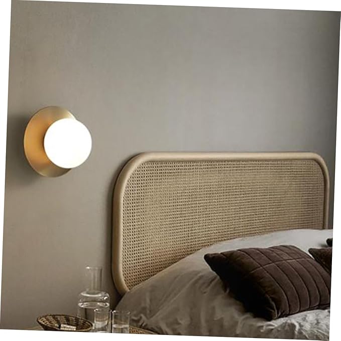 UKCOCO UKCOCO Moderne Led-wandlamp Voor Slaapkamer Ronde Decoratieve Lamp Warme Verlichting Stijlvolle Huishoudelijke Gangwandlamp Voor Thuis Gouden Afwerking photo 3