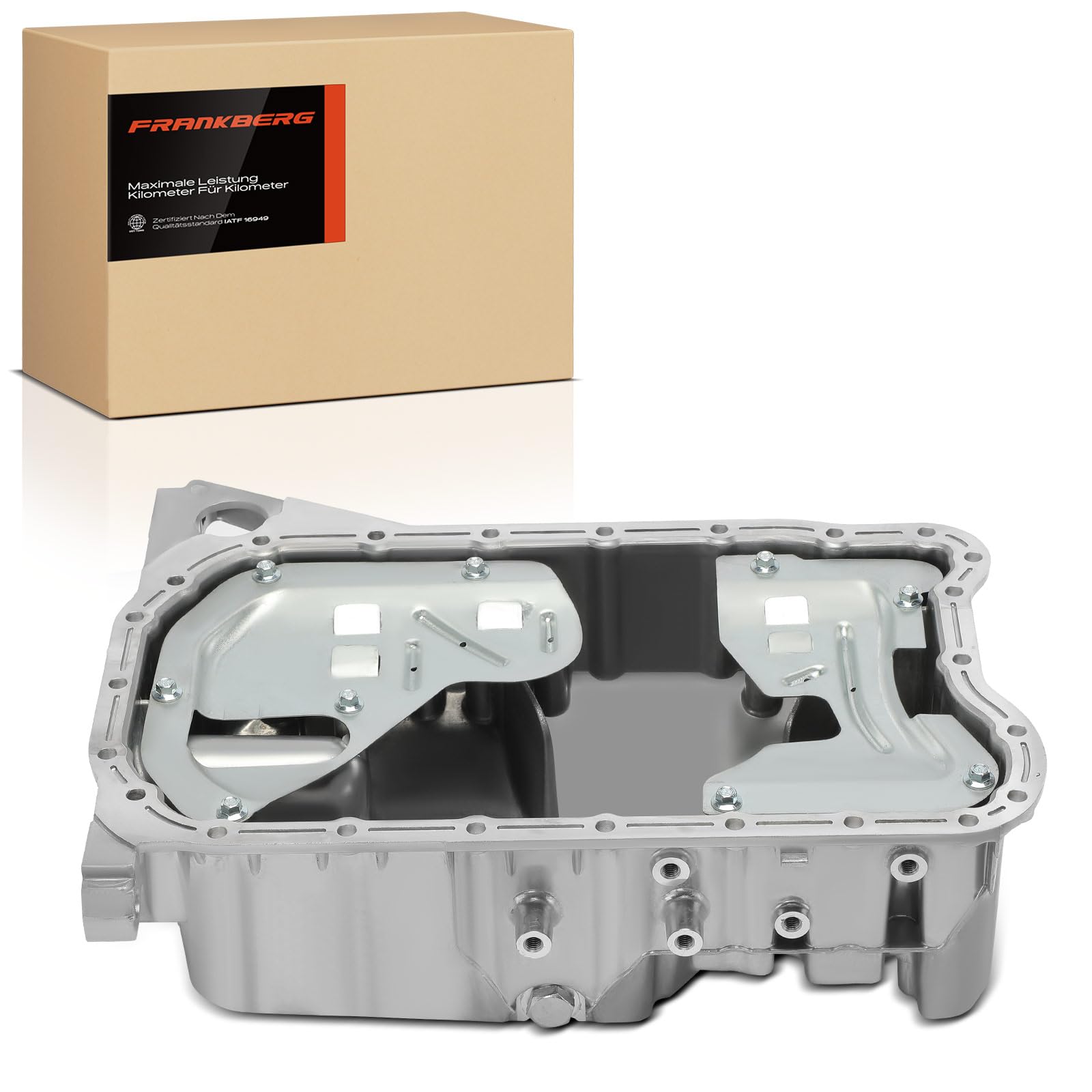Frankberg Cárter de aceite con tapón de drenaje de aceite 066103601FA | Compatible con: Nuevo Beetle 1C1 9C1, B.o.r.a 1J2, Golf IV Variante 1J5, Toledo II 1M2, Variante B.o.r.a 1J6, Golf IV 1J1