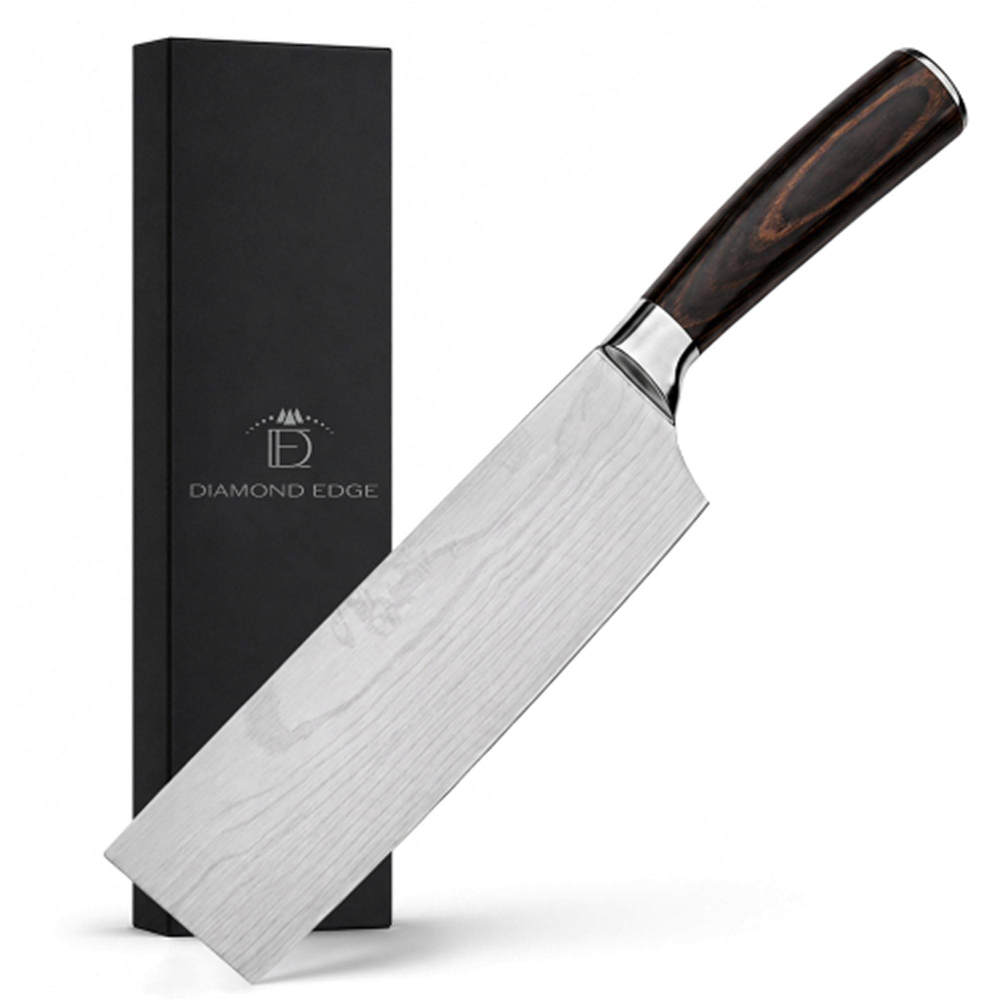 Diamond Edge 7" Nakiri Knife - Professional Japanese Style Vegetable Knife