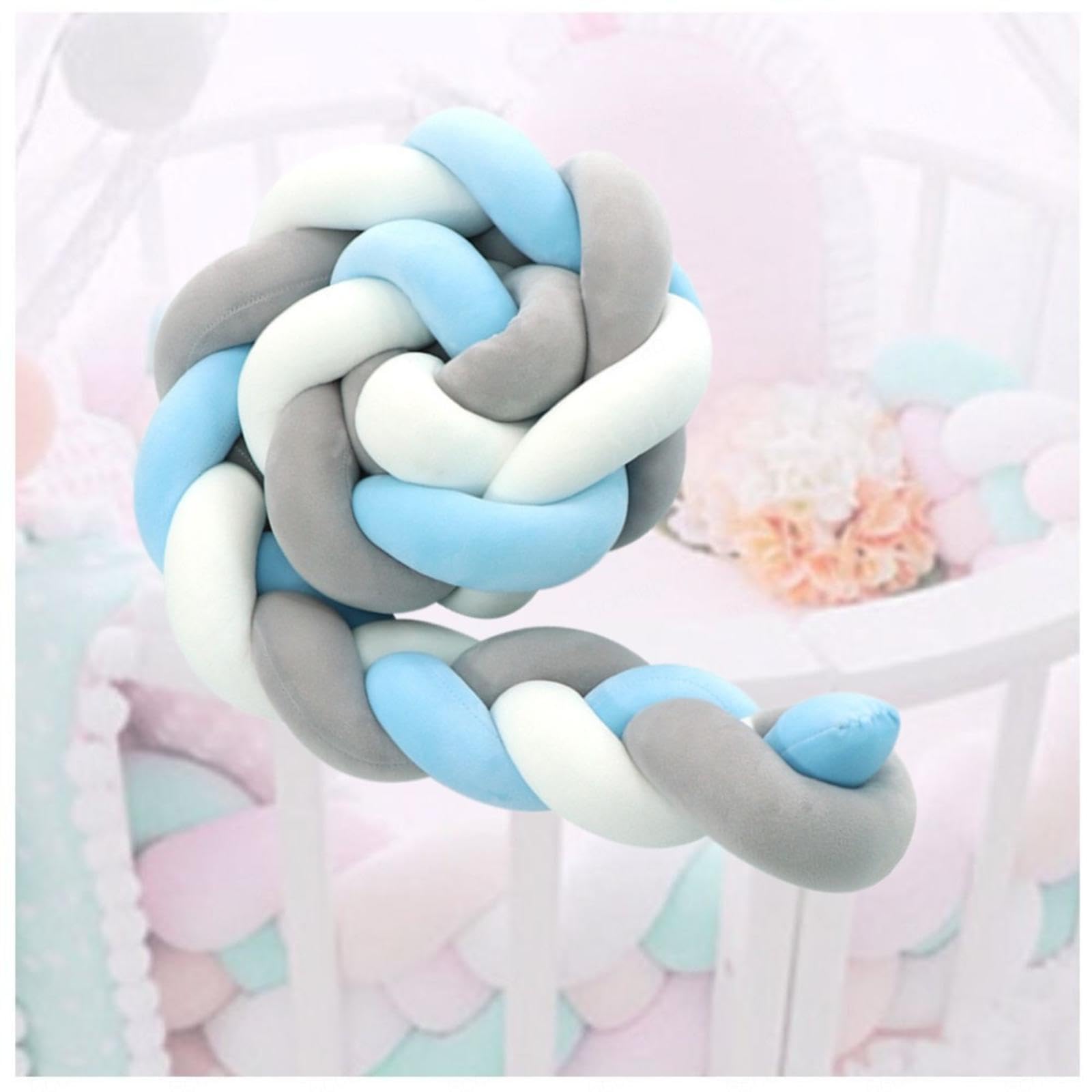 Tresse de lit bébé pour éviter les chocs contre les barreaux en coton bio