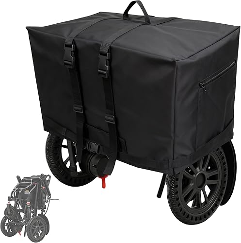 Funda plegable para silla de ruedas eléctrica, bolsa de viaje para silla de ruedas eléctrica, resistente al agua 600D, funda de tela Oxford para