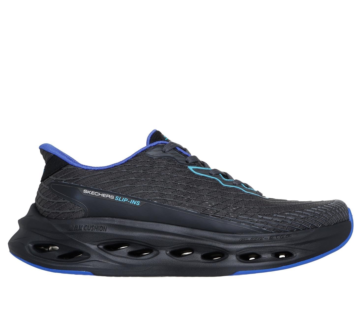 Skechers Hombre MAX Cushioning Glide-Step Sapphire Slip-In Entrenador