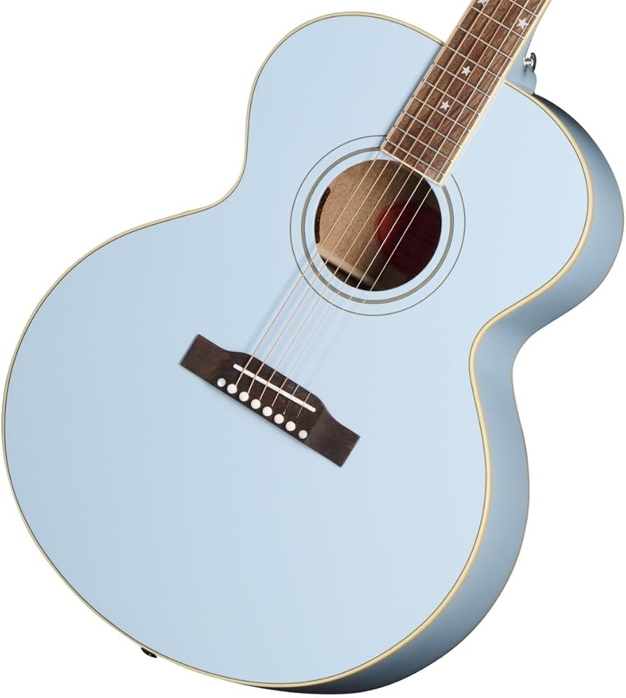 Amazon | Epiphone/Inspired by Gibson Custom J-180 LS Frost Blue