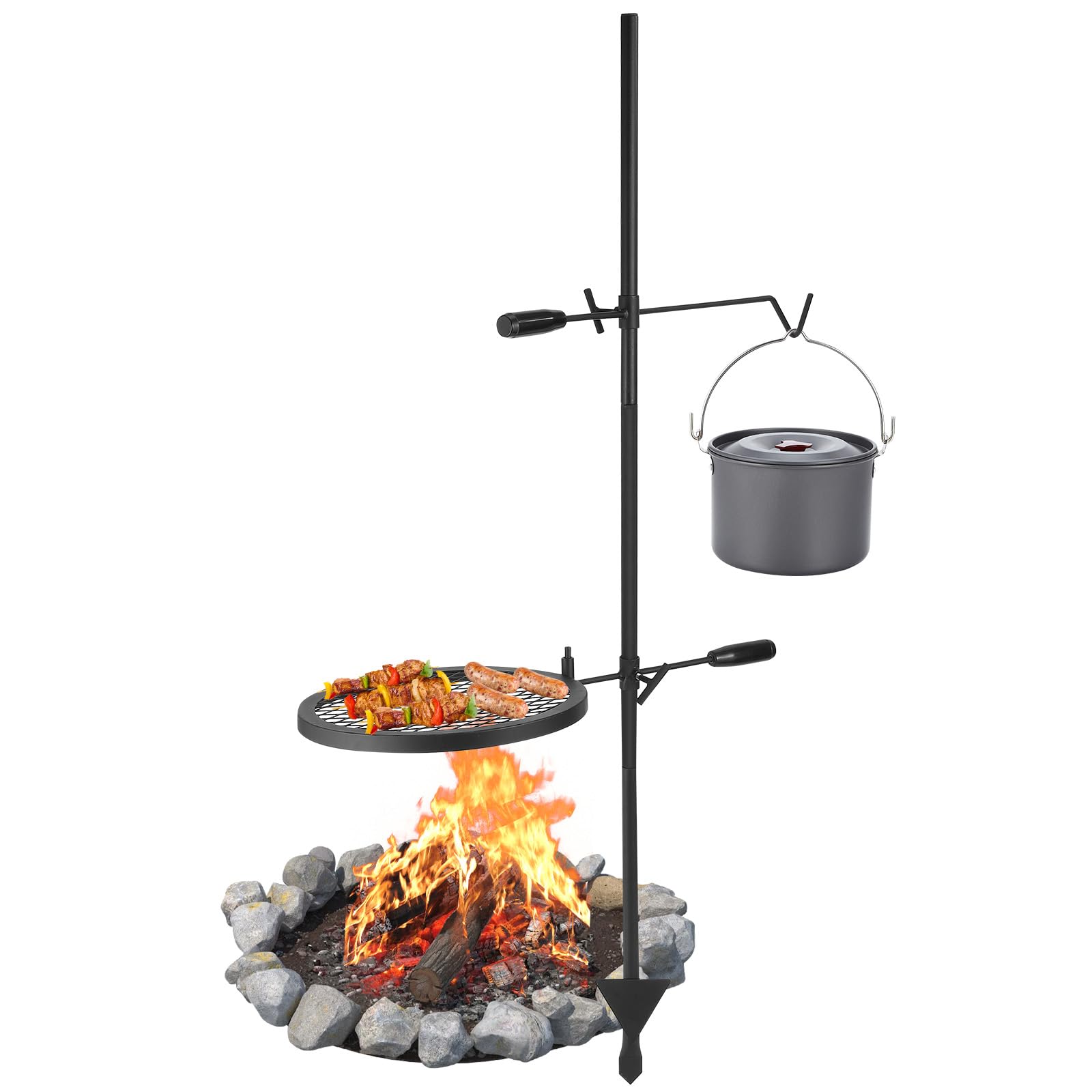 Swivel Campfire Grill Camping Cooking Grill