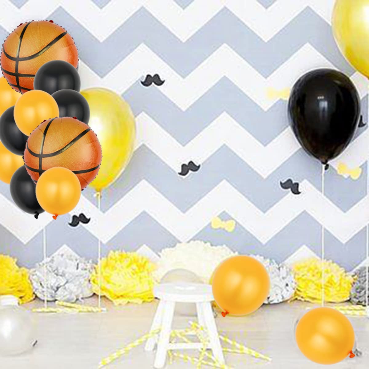 Basketball Geburtstagsdeko-Set Für 8. Geburtstag – Mit Ballons, Banner & Trophäe, Perfekt Für Mottoparty