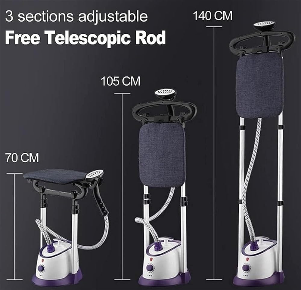Vertical Garment Steamer 1800W Professional Vertical Garment, Clothes Steamer for Commercial 35S Quick Wrinkle Removalwith, Handheld Garment Steamer Clothes Steam Iron with Ironing Board