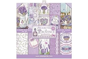 INTERNATIONAL, KFT Stämperia Paper Pads 8X8 10PK Provence, 20.3 x 20.3 (8" x 8"), Multicoloured