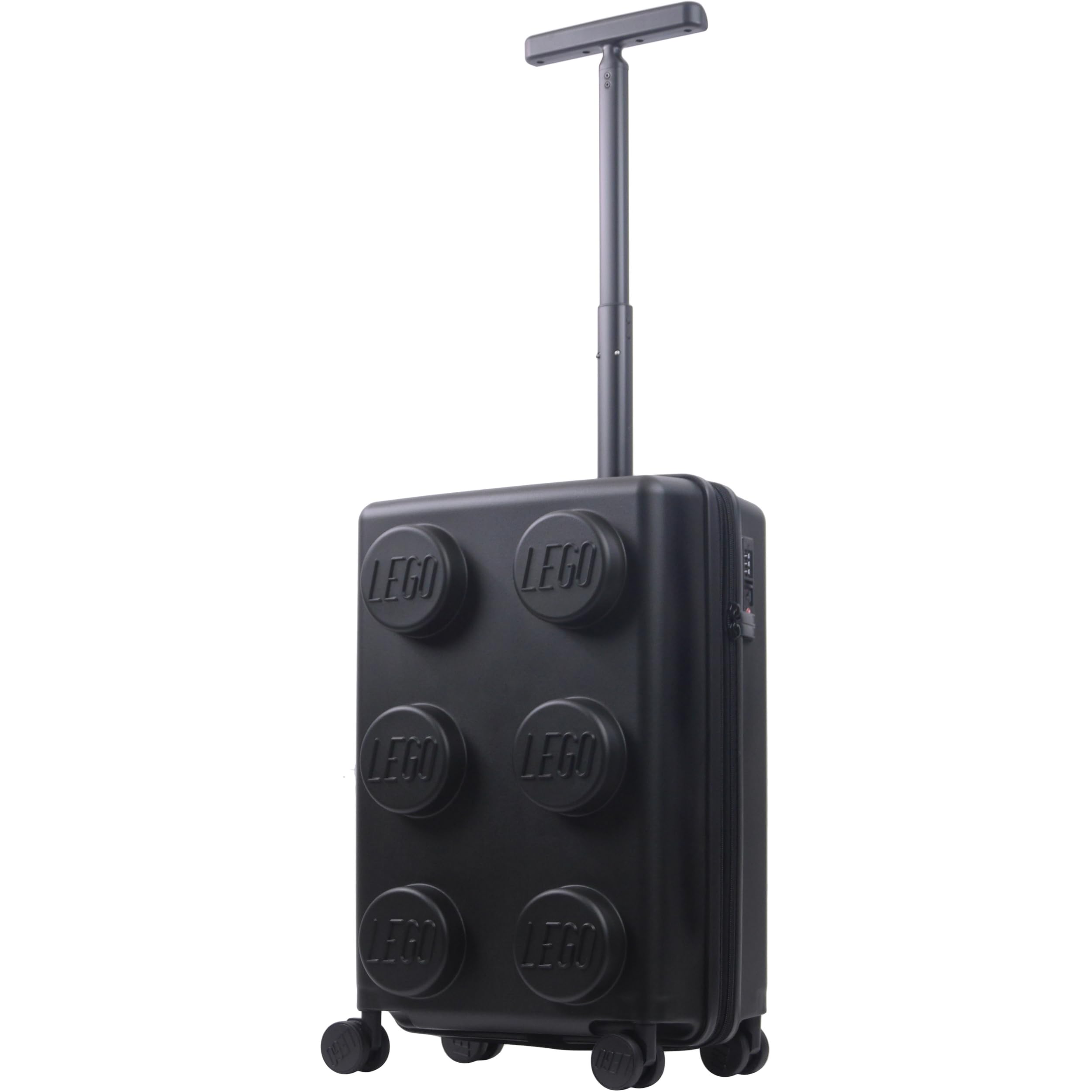 FUL Lego 22 Inch Rolling Luggage, Signature Expandable Hardshell Carry on Suitcase with Spinner Wheels 22 Inch Black