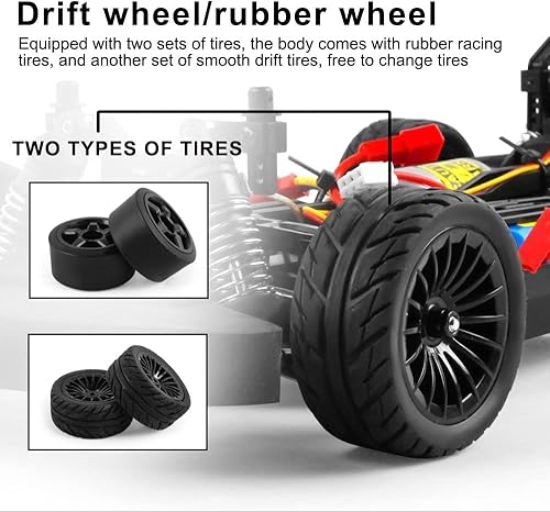 Miniatura 6 de STSEEACE Coches RC a escala 116 para adultos de 24.9mih, camión de control remoto de alta velocidad, todo terreno, Monster Trucks 4WD Off-Road