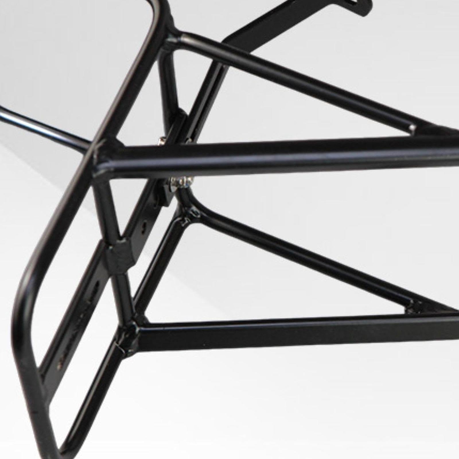 Gralara Porte-Bagages Vélo Avant Universel, Support Fourche Avant en Alliage d'Aluminium, Sacoche de Chargement, Rack Fourche pour Panier, pour Randonnée et Tourisme