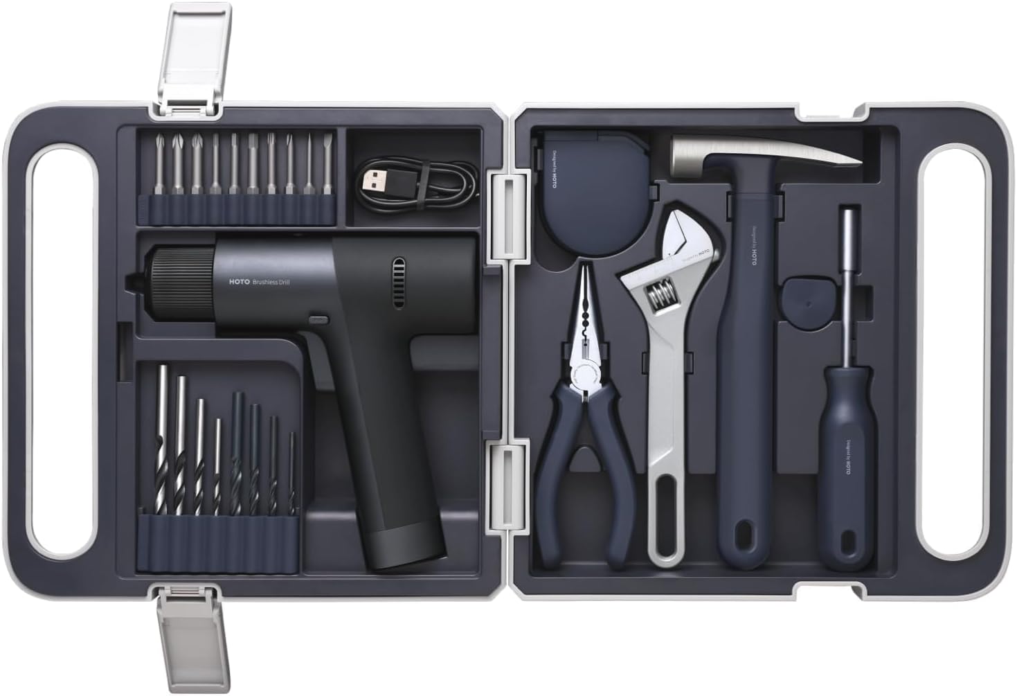 Cordless Drill Tool Set QWSGJ003-SILVER