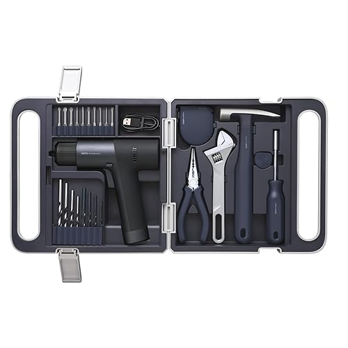 HOTO Cordless Brushless Drill Tool Set, Variable Speed, Hidden Buckle,