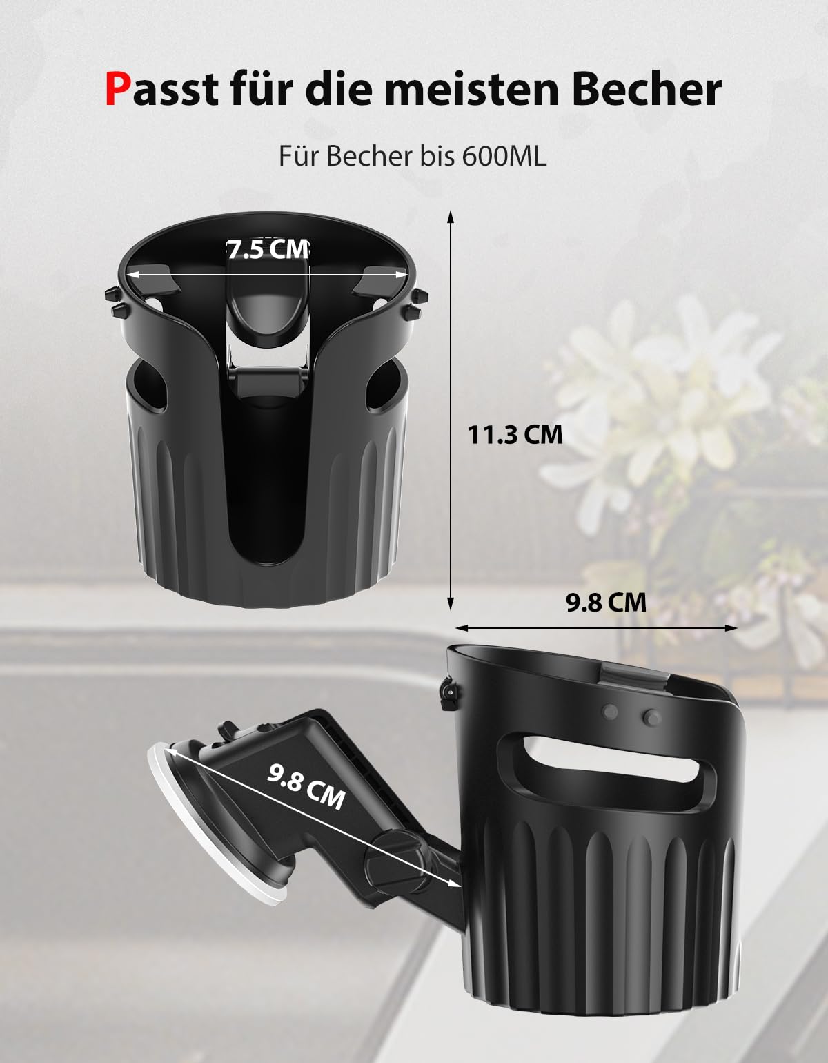 Saugnapfhalter Auto Becherhalter Autotür-getränke Produktbild-Vorschau 3