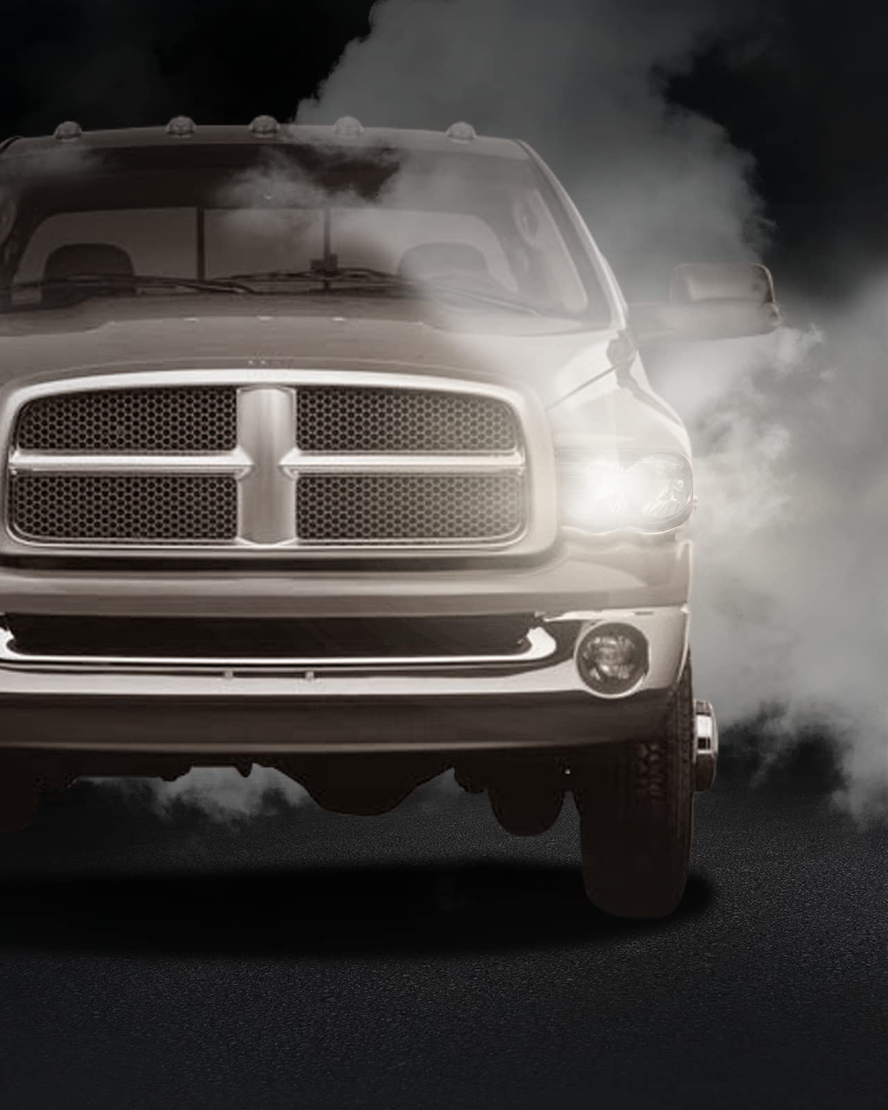 AS Headlight Assembly Replacement for 2002-2005 Dodge Ram 1500/2003-2005 Ram 2500 3500 with Black Housing Amber Reflector Clear Lens Driver and Passenger Side