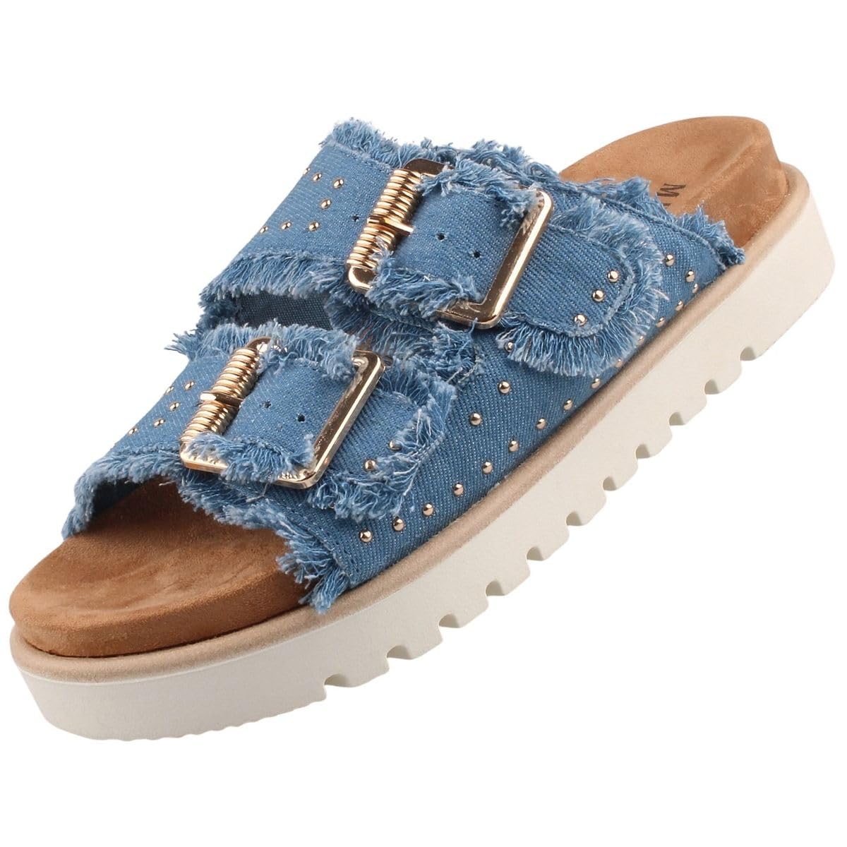 MUSTANG Women's Mules, Denim Blue, 39 EU