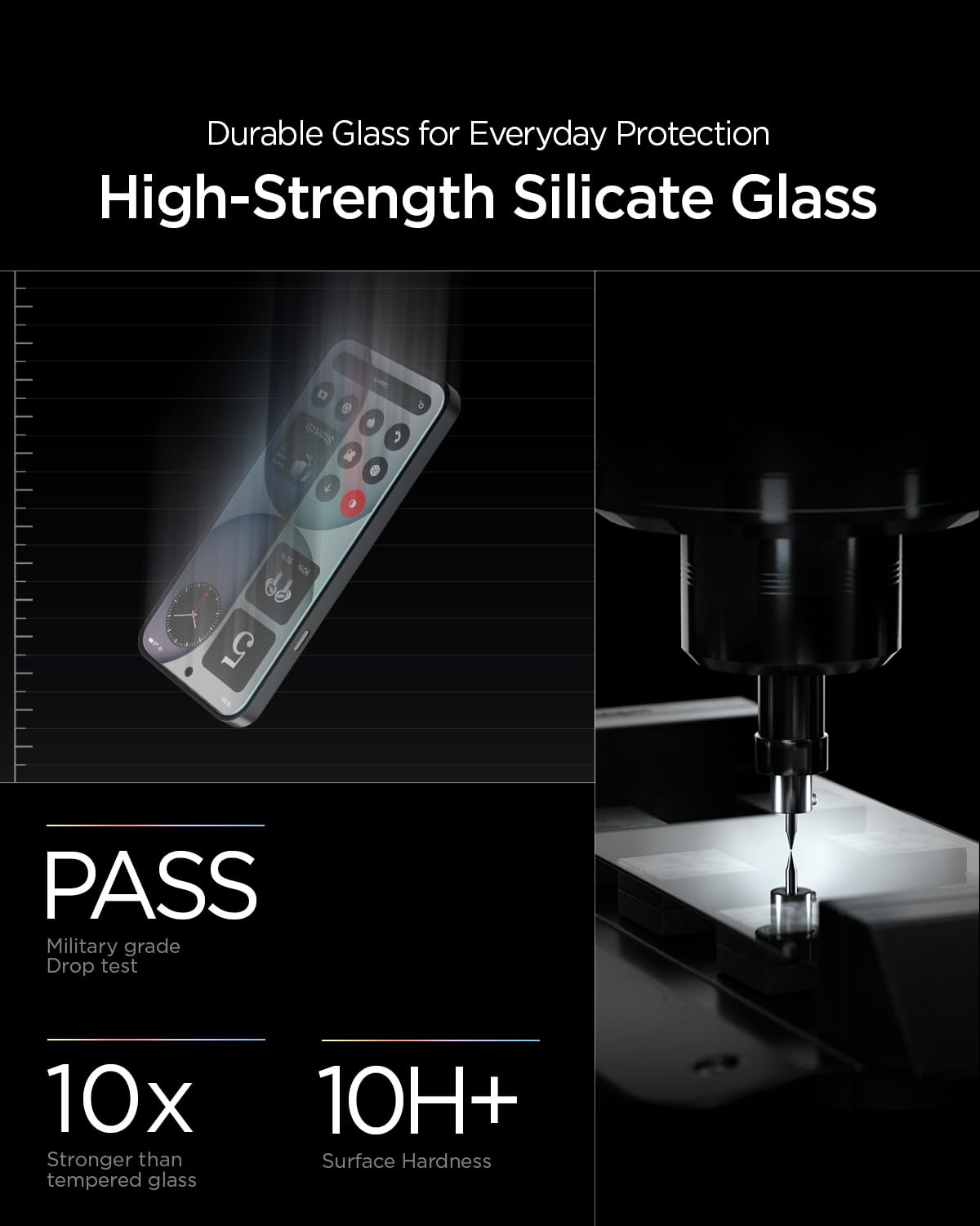 Spigen Glas.tR EZ Fit Pro Tempered Glass Screen Protector Guard for Nothing Phone 4a [2 Pack] — Amazon image 4