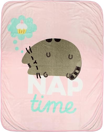 Culture Fly Pusheen The Cat Nap Time - Manta de forro polar de felpa de 45 x 60 pulgadas