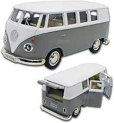 Miniatura de carro Kombi 1969 em metal, Carrinho de ferro Kombi, 1:32, 13 CM, RMZ City