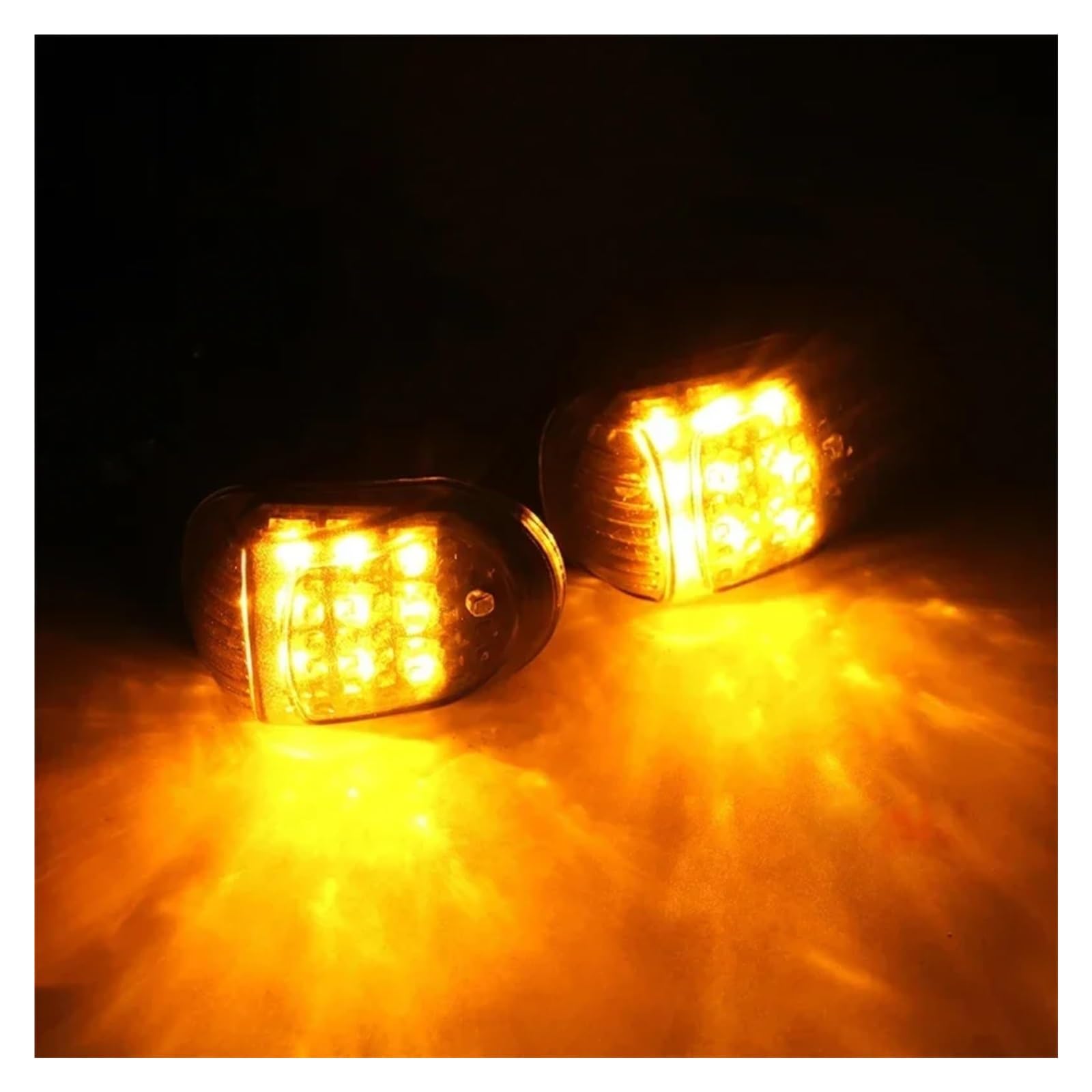 QWQNMC Indicatore Direzione Moto Luci di Direzione Lampeggianti per Motociclette Indicatori per Lampada Segnalazione Lampeggiante(2 PCS)