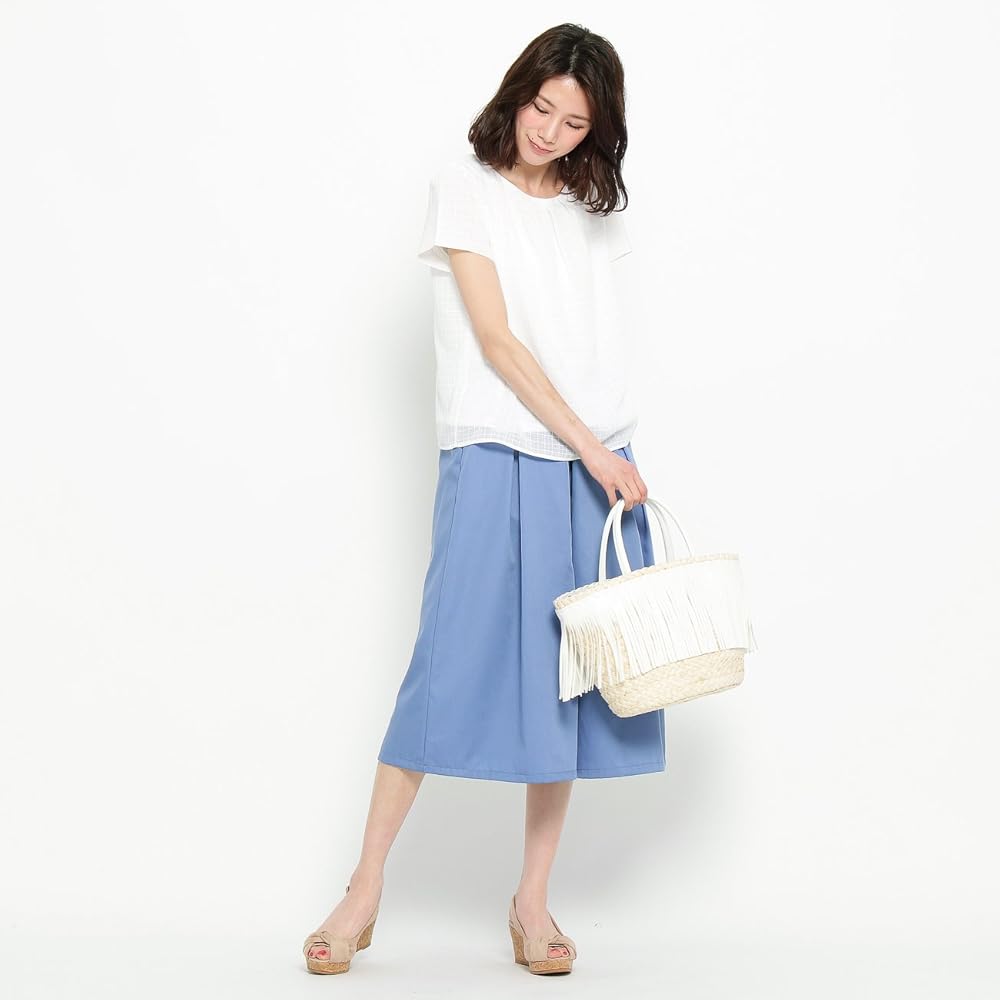 さかまち様 Amazon | (インデックス)index タックガウチョパンツ ネイビー