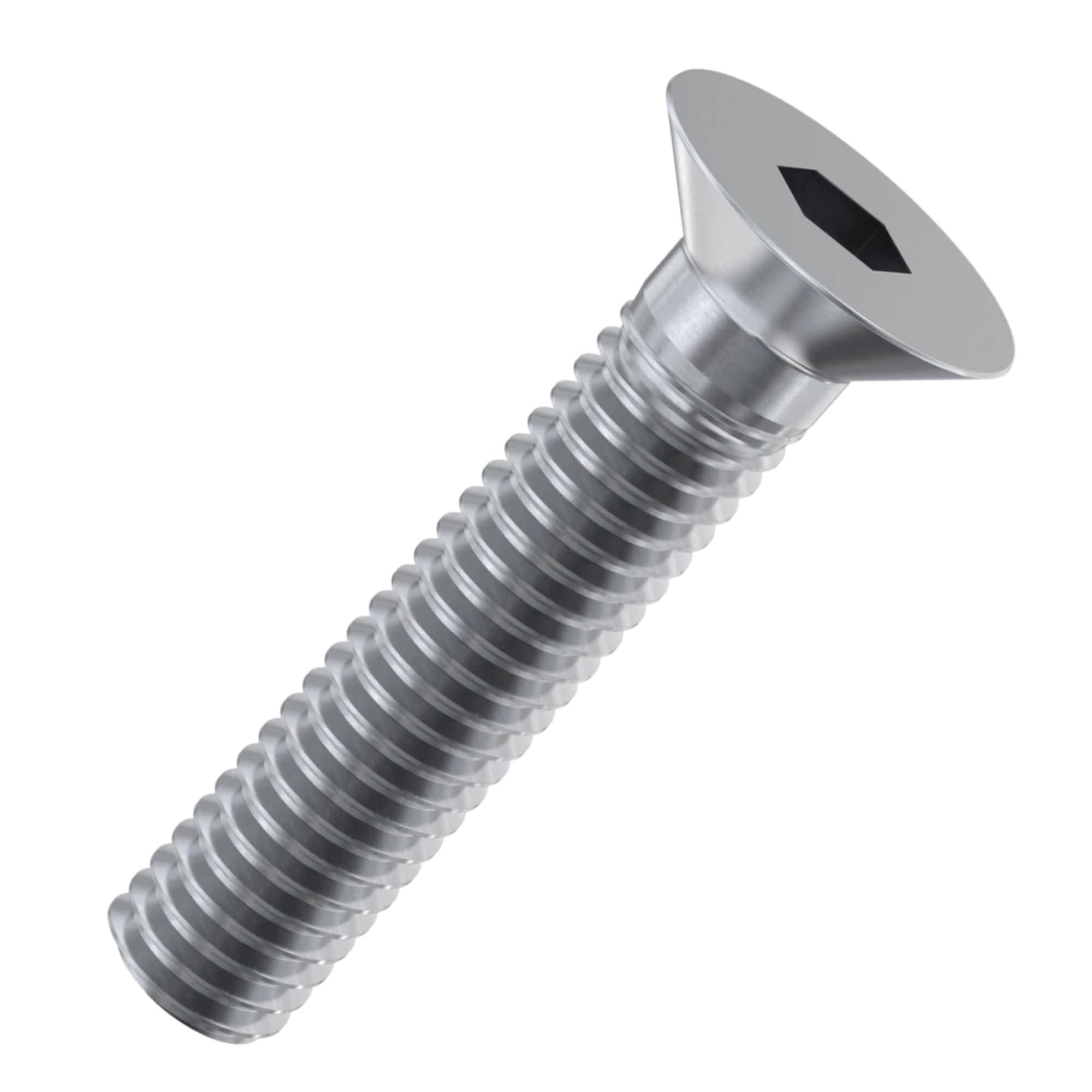 Accu - M6 x 30mm Socket Countersunk Screws (ISO 10642) - Stainless Steel (A2) (Pack of 20)