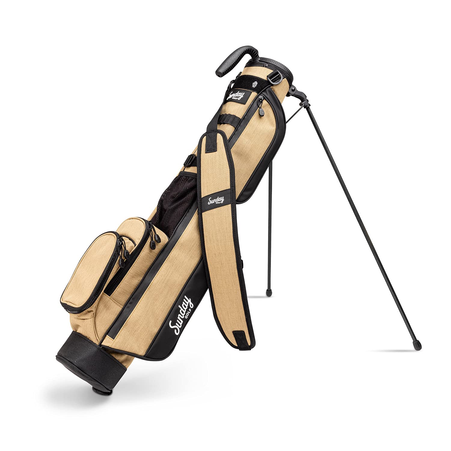 Sunday Golf Loma Bag - Lightweight Golf Bag with Strap and Stand – Easy to Carry Pitch n Putt Golf Bag – Par 3 and Executive Courses, 31 Inches Tall (Sandstone)