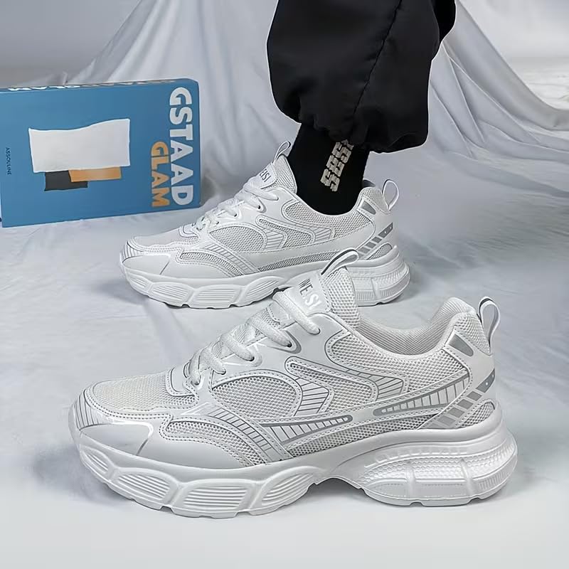 Image of Cruiser Men's Athletic Sneakers | Striped Side Panel Chunky Shoes | Multi Panel Layered Cushioned Midsole Sneaker | Flexible Walking & Everyday Comfort Sneakers | Everyday Fashion Sneakers (2656)