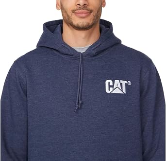 CAT Caterpillar Men's Trademark Hoodies with Embroidered Front Logo