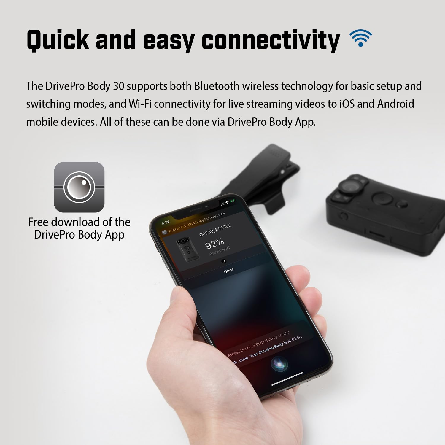 Transcend Drivepro BODY 30 Videocamera