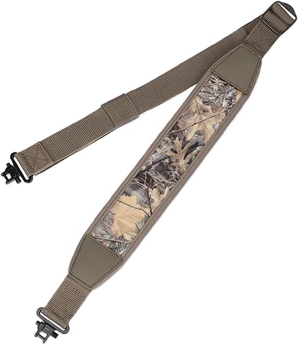 Miniatura 1 de BOOSTEADY Eslinga de pistola de dos puntos con giratorios,Correa acolchada duradera para el hombro,Ajustador de longitud