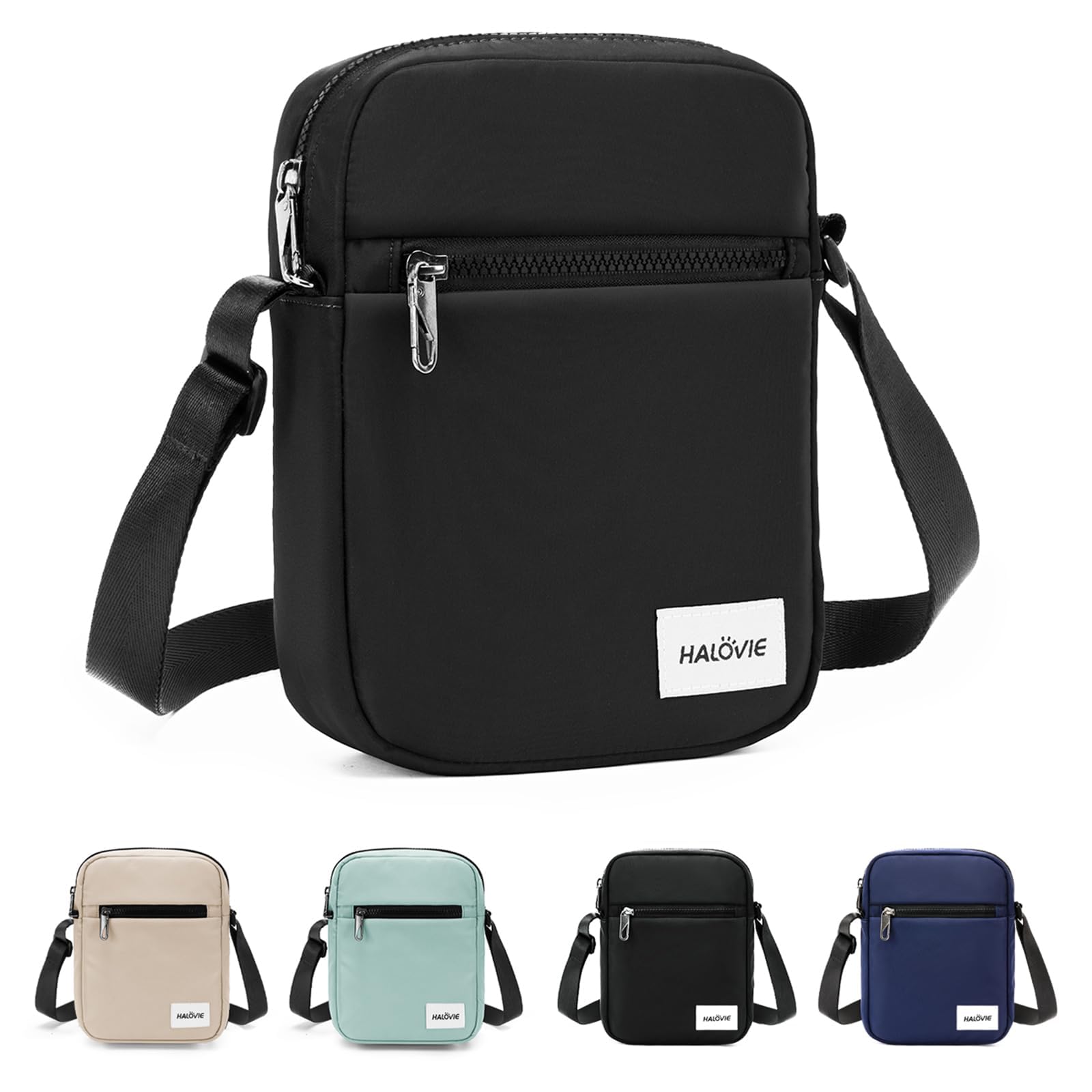 HALOVIE Small RFID Anti Theft Crossbody Bag Lightweight Messenger Bag Sling Cross Body Bag for Women Men for