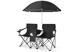 Double Canopy Lawn Chairs for Adults for Beach Camping