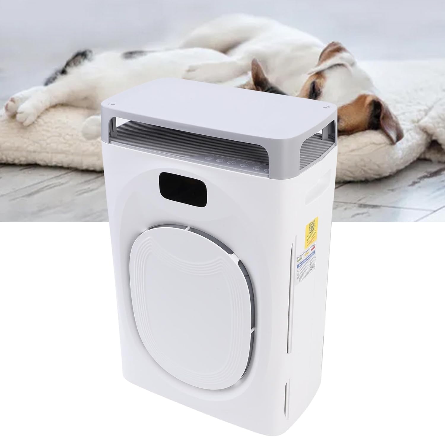 TOPINCN Air Purifier with Filter: Pet Hair and PM2.5 Air Purifier, Air Quality DetectionPortable Small Air Purifier for Home, Office (US Plug)