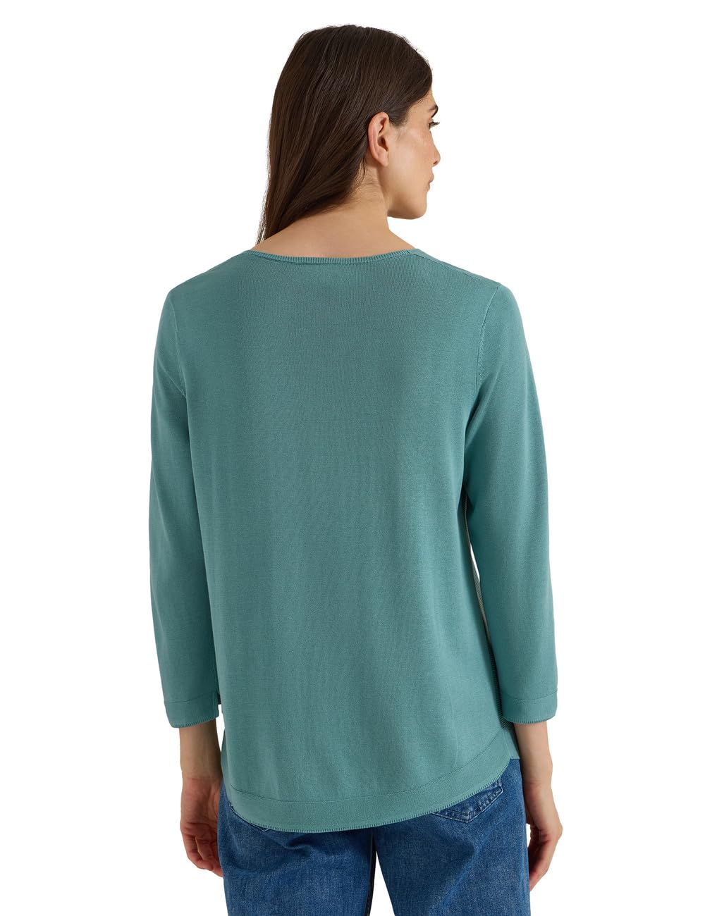 Cecil Damen 3/4-Arm Pullover mit V-Neck und Strukturfront