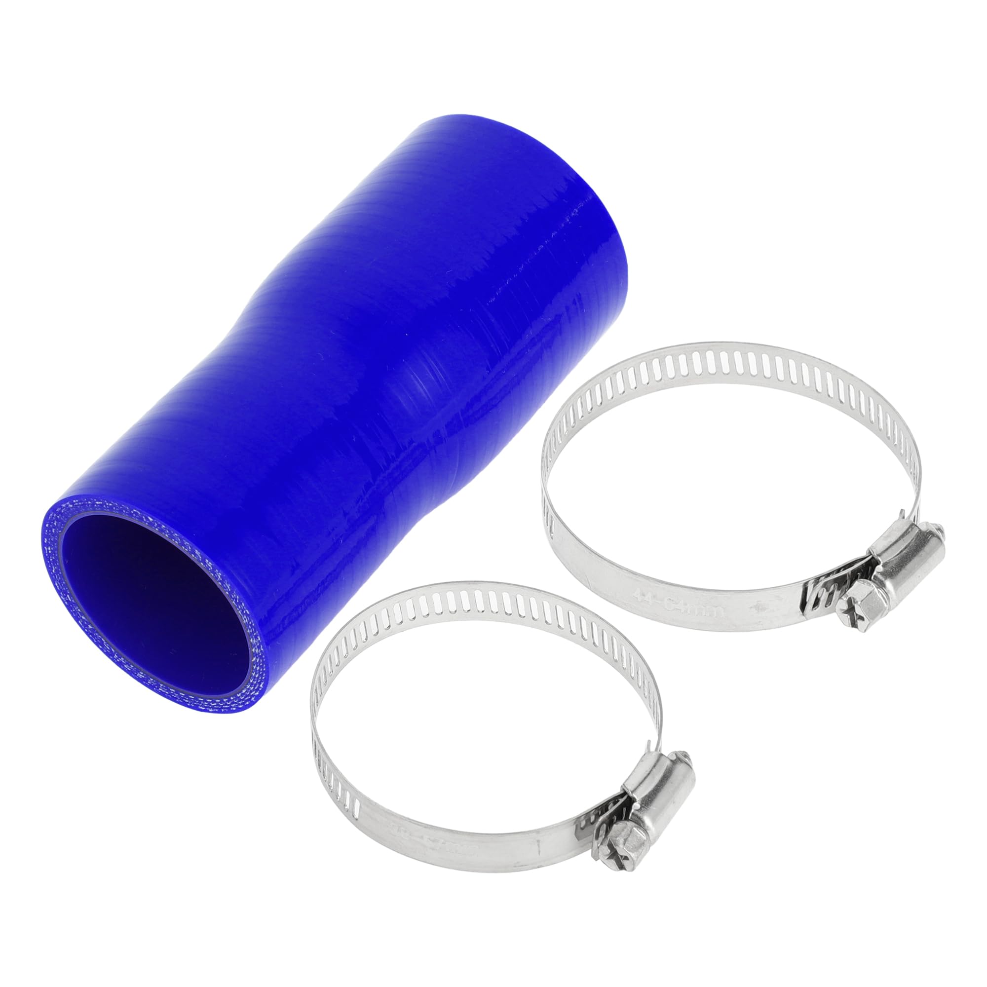 Tuyau Silicone Bleu Pour Voiture | Refroidissement Moteur | 51-45mm | 127mm Long | 0° | Avec Colliers