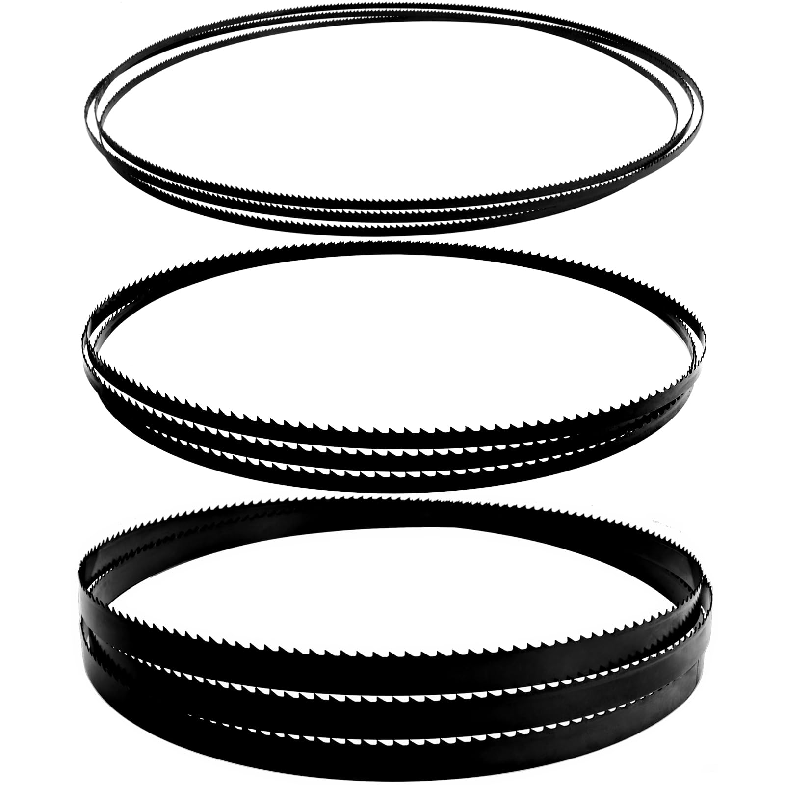 TASP 3PCs 1575mm Bandsaw Blades Set (3.2mm 6.35mm 10mm Wide)